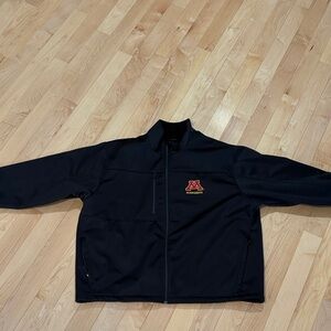 Antigua Black Jacket with Red Logo